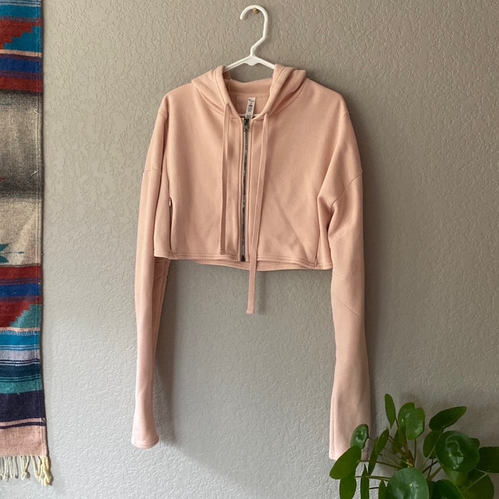 Alo Yoga hooded crop jacket